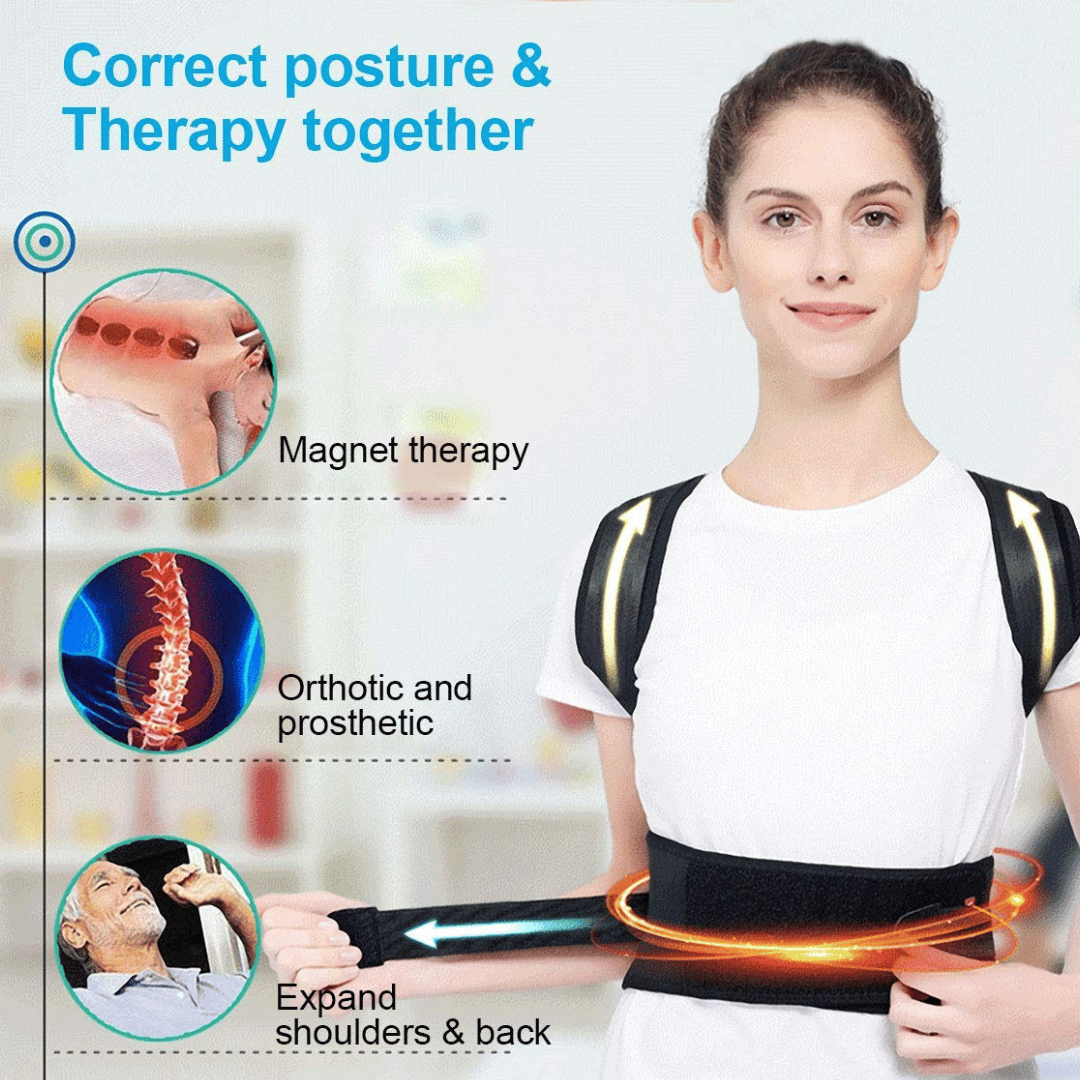 Magnetic Posture and Pain Relief Belt (+ Free Gift)