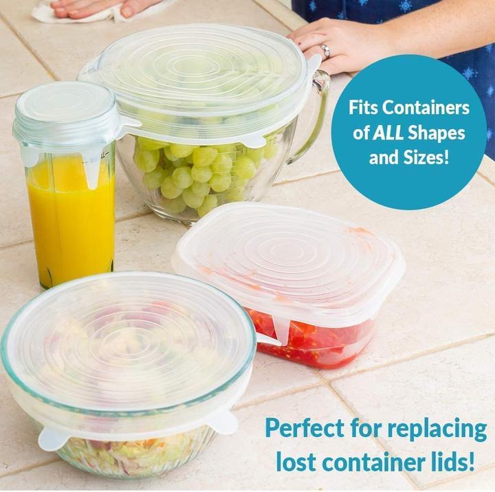 Multipurpose Silicone Lids - Reusable & Microwave Safe