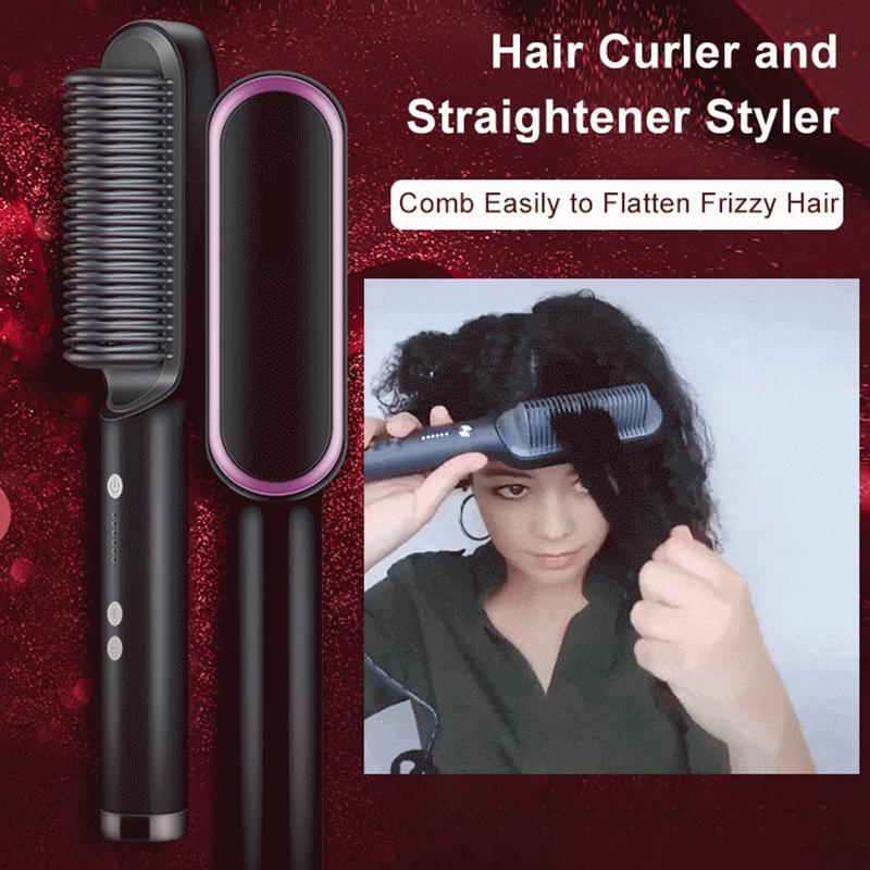 SmoothGlide™ 2 in 1 Hair Straightening Brush