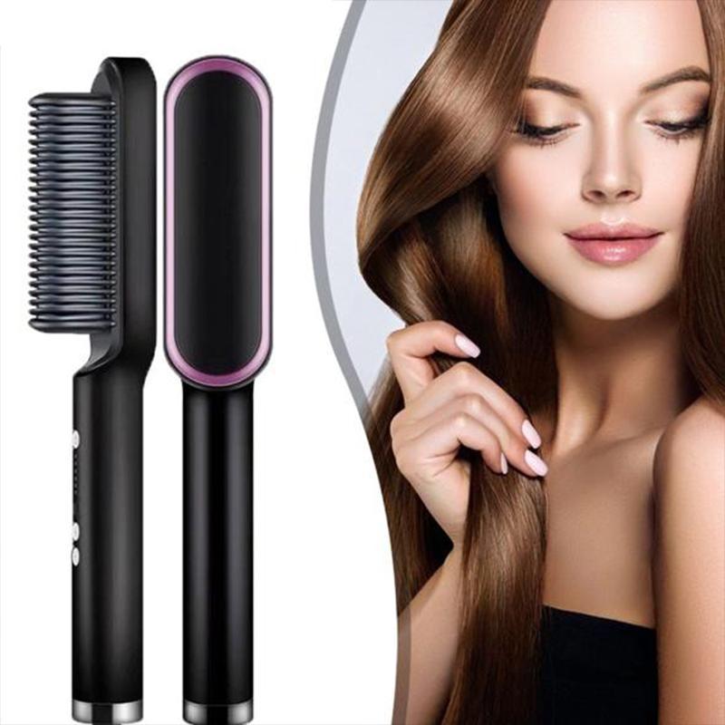 SmoothGlide™ 2 in 1 Hair Straightening Brush