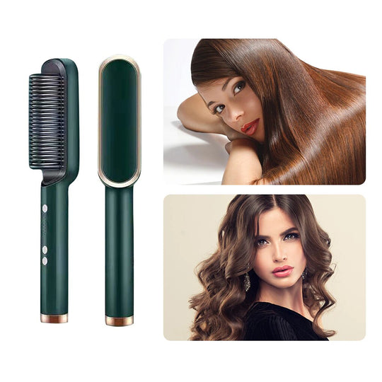 SmoothGlide™ 2 in 1 Hair Straightening Brush