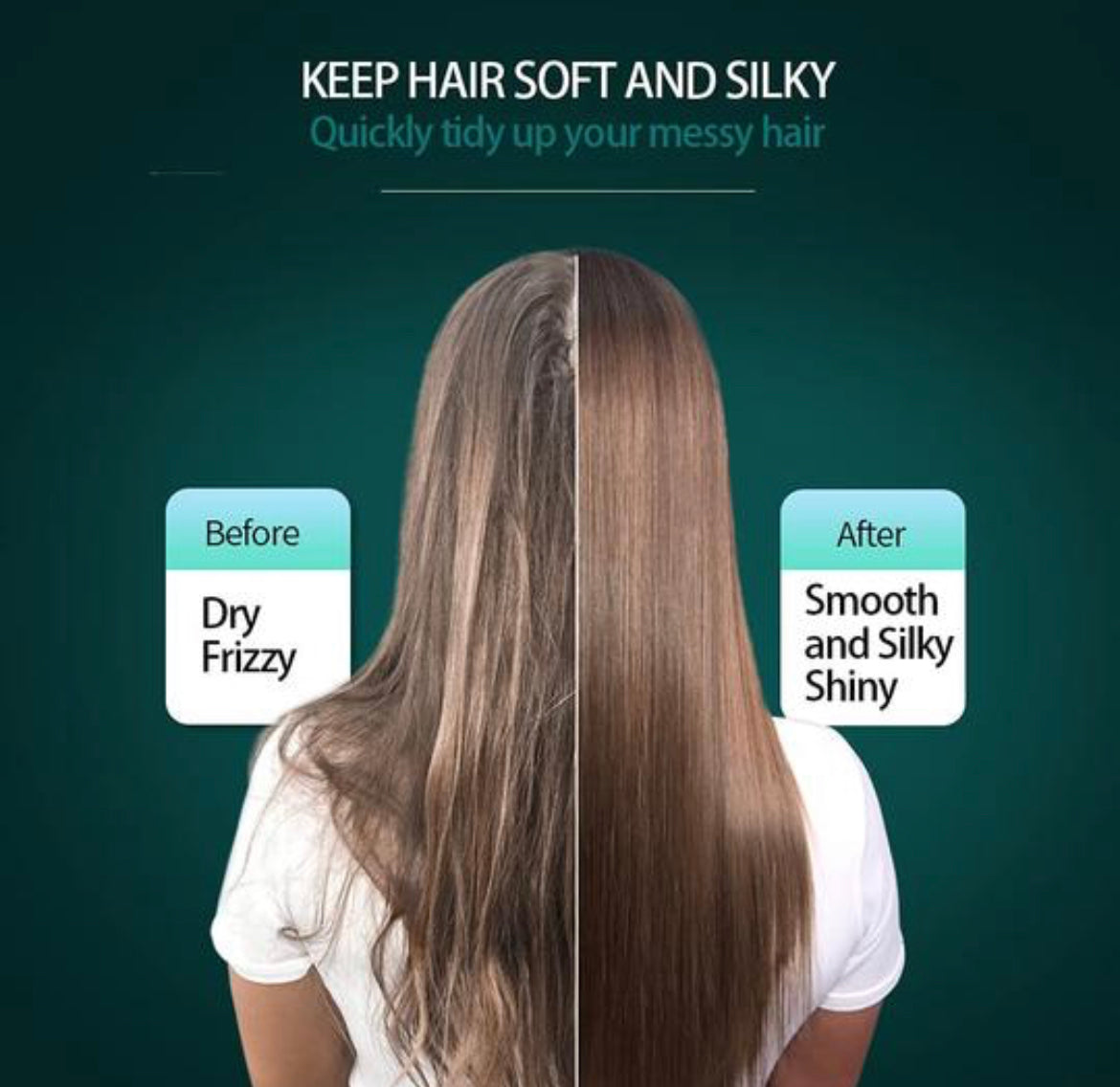 SmoothGlide™ 2 in 1 Hair Straightening Brush