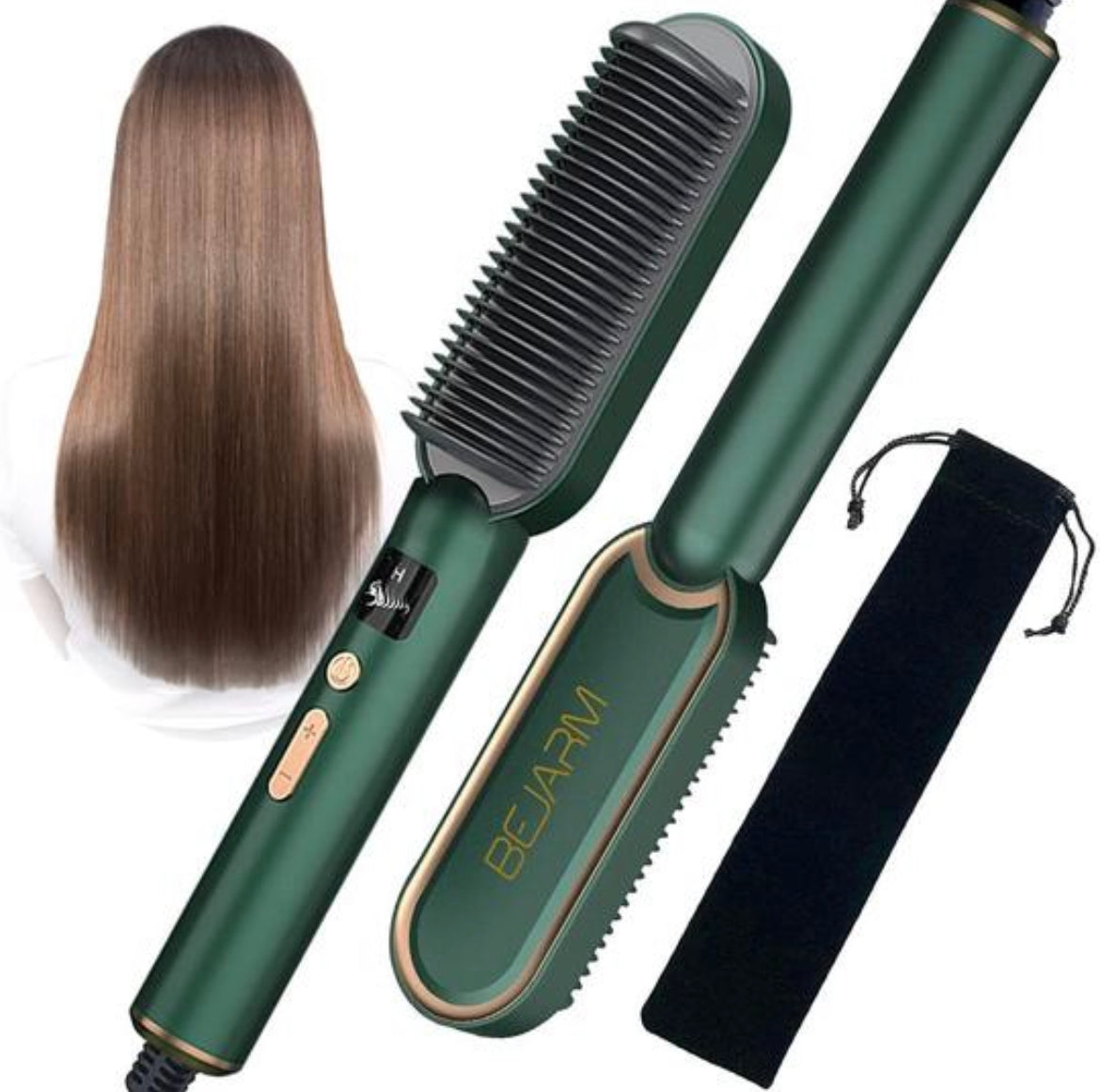 SmoothGlide™ 2 in 1 Hair Straightening Brush