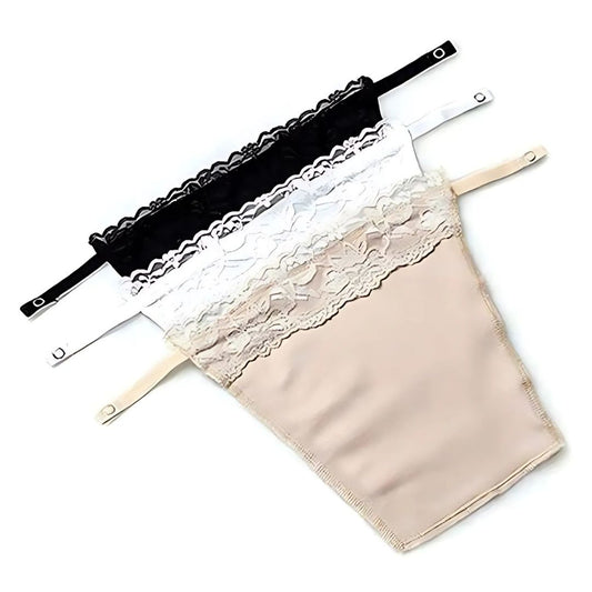 Deep Neck Cover – Set of 3 (White, Black & Nude)
