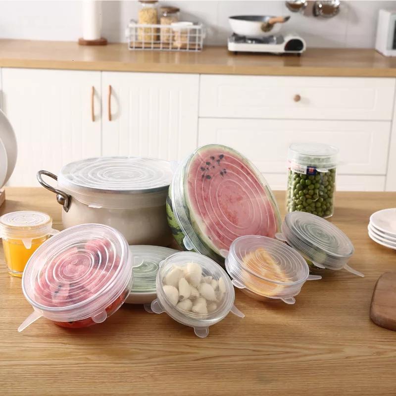 Multipurpose Silicone Lids - Reusable & Microwave Safe