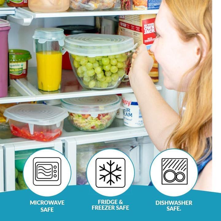 Multipurpose Silicone Lids - Reusable & Microwave Safe