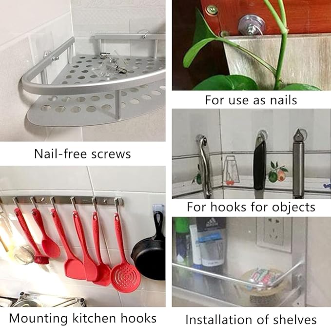 Multifunctional Drill- free Adjustable Adhesive Wall Hook | Transparent Wall Hook | Perfect home Essential