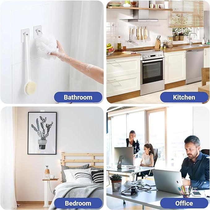 Multifunctional Drill- free Adjustable Adhesive Wall Hook | Transparent Wall Hook | Perfect home Essential
