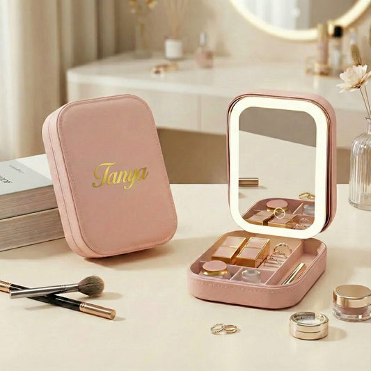 LED Mirror Makeup & Jewellery Box